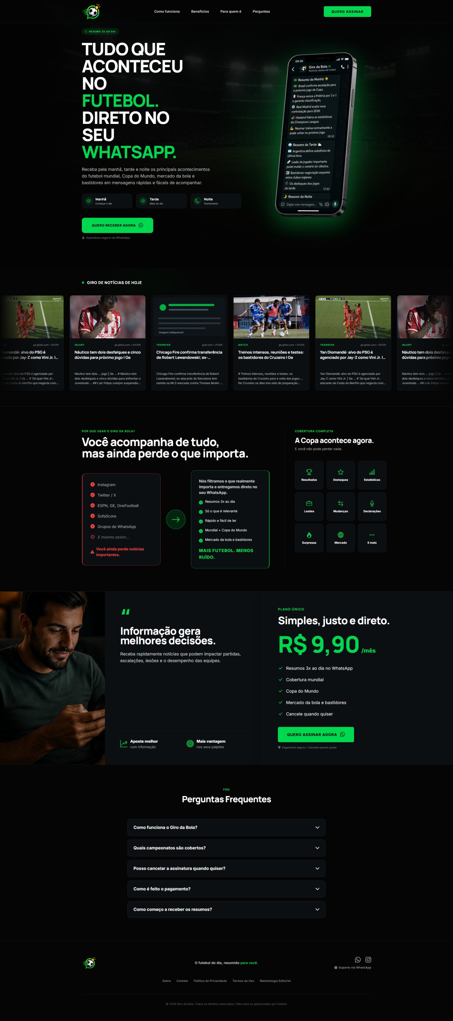 Preview do site Giro da Bola